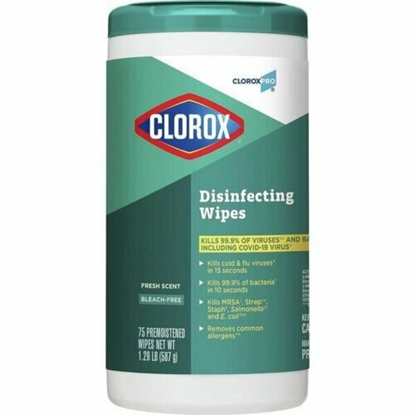 Clorox Co Disinfecting Wipes, Industrial, Fresh Scent, 75 Wipes, WE CLO15949